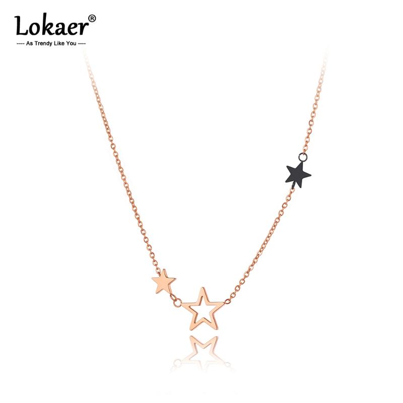 Lokaer Trendy Office Style Stainless Steel Geometric Star Charm Choker Necklaces Beach Party Pendant Necklace For Women N20210
Lokaer Trendy Office Style Stainless Steel Geometric Star Charm Choker Necklaces Beach Party Pendant Necklace For Women N20210