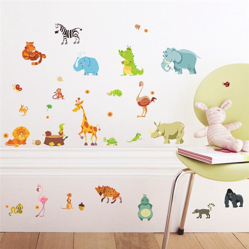 Jungle Animals Wall Stickers for Kids Rooms Safari Nursery Rooms Baby Home Decor Poster Monkey Elephant Horse Wall Decals1
Jungle Animals Wall Stickers for Kids Rooms Safari Nursery Rooms Baby Home Decor Poster Monkey Elephant Horse Wall Decals1