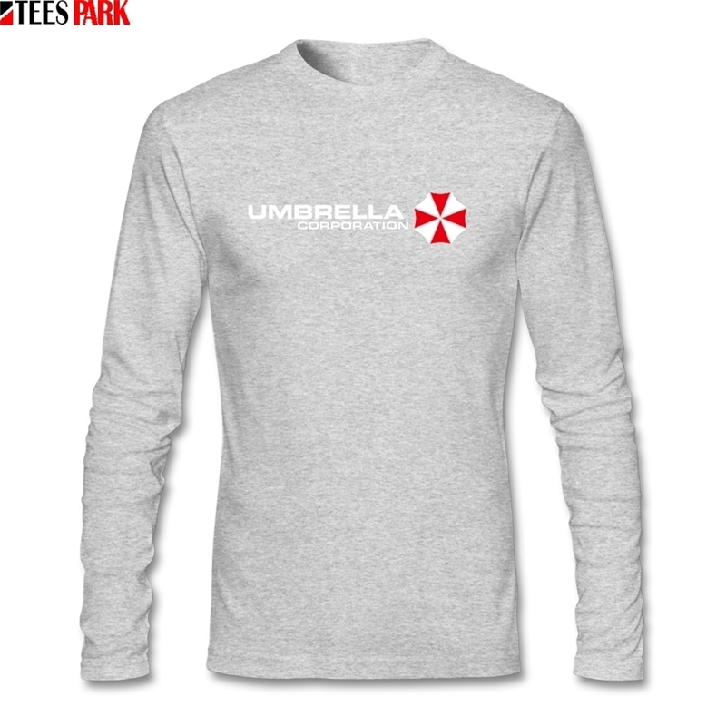 Casual Fasioan Oversized Umbrellas Corp T Shirts Men's Autumn O Neck Long Sleeve T-shirt Man Clothing Graphic Tees Abstract Top 201203