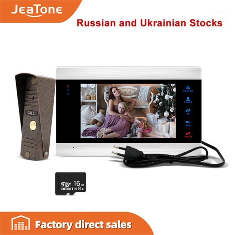 JeaTone 7'' Video Door Phone Intercom System Video Doorbell Camera Home Security Door Phone Kit System Waterproof Doorbell1
JeaTone 7'' Video Door Phone Intercom System Video Doorbell Camera Home Security Door Phone Kit System Waterproof Doorbell1
