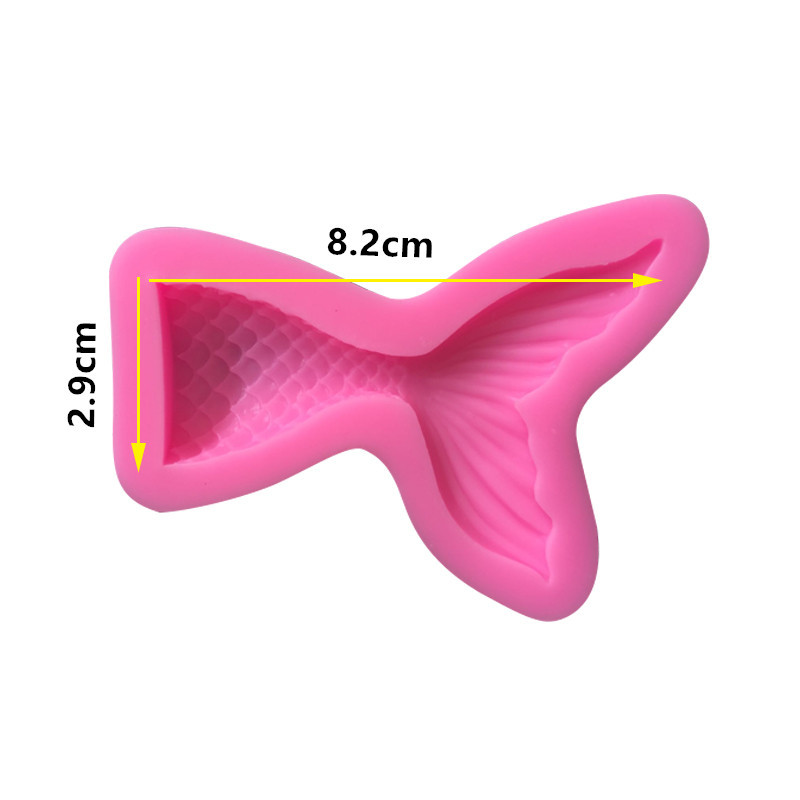Mermaid Cake Mold Silicone Molds Mermaids Tail Mold for Fondant Moulds 1221841