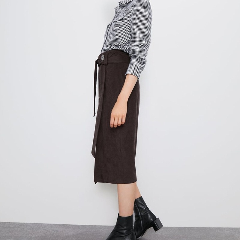 New Female Mid-skirt Waist High Sash Fine Buds Spring Outerwear Basic Girl Chic Skirt Long Hzxx, Brown
New Female Mid-skirt Waist High Sash Fine Buds Spring Outerwear Basic Girl Chic Skirt Long Hzxx, Brown