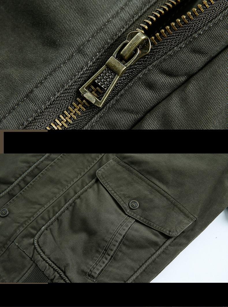 Men's Jacket Trendy Casual Cotton Zipper Blouse | Stand Collar Long Sleeve Autumn Top B4