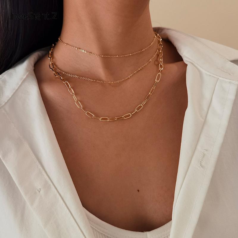IngeSight.Z Multi Layered Gold Color Bead Chain Choker Necklaces Collar Statement Curb Cuban Long Necklaces Jewelry Accessories
IngeSight.Z Multi Layered Gold Color Bead Chain Choker Necklaces Collar Statement Curb Cuban Long Necklaces Jewelry Accessories