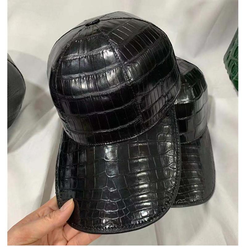 Authentic Crocodile Belly Skin Men's Casual Baseball Cap Genuine Alligator Leather Autumn Winter Male Adjustable Snapback Hat, Black
Authentic Crocodile Belly Skin Men's Casual Baseball Cap Genuine Alligator Leather Autumn Winter Male Adjustable Snapback Hat, Black