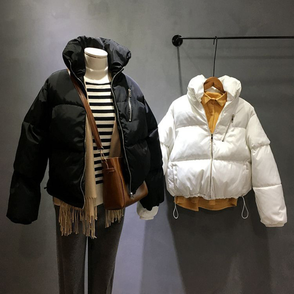 Winter Female Short Student Korean Thick Down Cotton Padded Parkas Loose BF Women Bread Jacket, White
Winter Female Short Student Korean Thick Down Cotton Padded Parkas Loose BF Women Bread Jacket, White