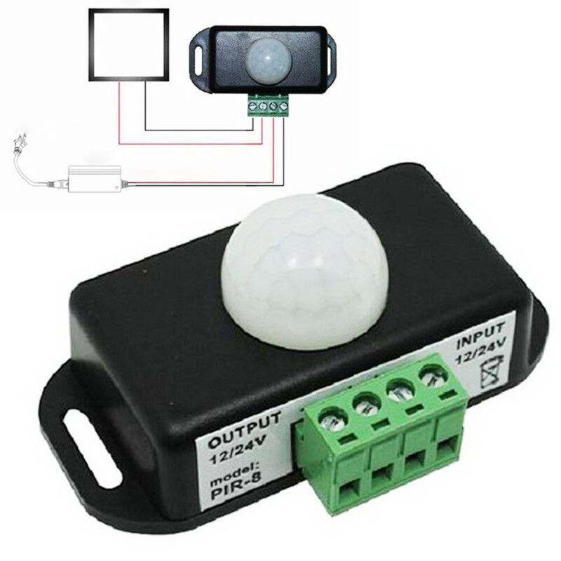 120 Degrees Automatic DC 12V-24V 8A Infrared PIR Motion Sensor Switch for LED Light 5 ~ 8 M Infrared Motion Sensor Detector
120 Degrees Automatic DC 12V-24V 8A Infrared PIR Motion Sensor Switch for LED Light 5 ~ 8 M Infrared Motion Sensor Detector