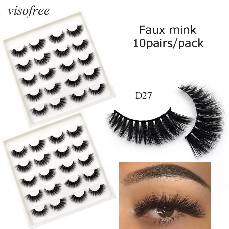 10pairs/pack 3D mink lashes wholesale makeup eye lashes natural long fake beauty lash extension bulk visofree
10pairs/pack 3D mink lashes wholesale makeup eye lashes natural long fake beauty lash extension bulk visofree