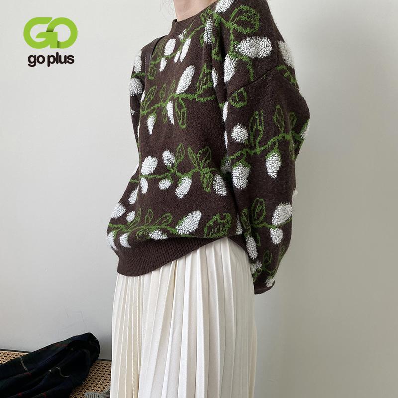 GOPLUS Woman Sweaters Vinatge Christmas Sweater Floral Pullover Women Tops Pull Femme Hiver Sweter Damski Vrouw Truien C10844, Black
GOPLUS Woman Sweaters Vinatge Christmas Sweater Floral Pullover Women Tops Pull Femme Hiver Sweter Damski Vrouw Truien C10844, Black