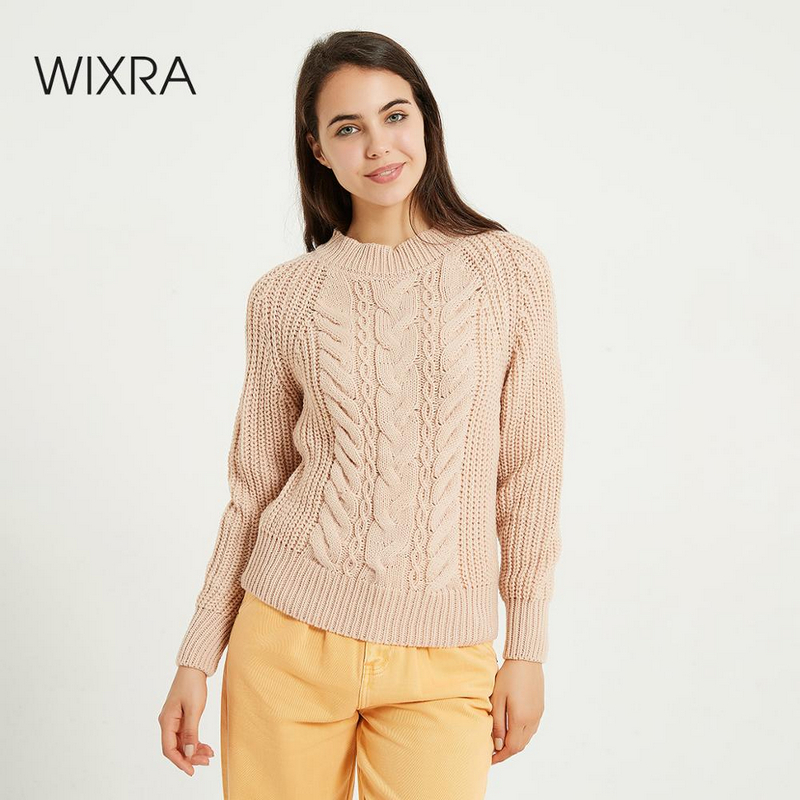 Wixra Chunky O-neck Sweater Femme Autumn Winter Solid High Stretch Knitted Pullover Jumpers Loose Sweaters For Women 210203, Gray
Wixra Chunky O-neck Sweater Femme Autumn Winter Solid High Stretch Knitted Pullover Jumpers Loose Sweaters For Women 210203, Gray