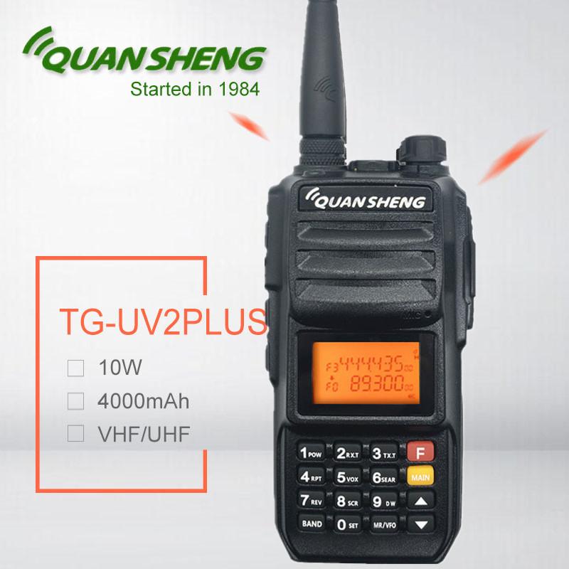 10W Powerful Quansheng TG-UV2 PLUS Walkie Talkie VHF UHF HF Transceiver Scanner Baofeng PMR 446 Ham CB Amateur Radio Station
10W Powerful Quansheng TG-UV2 PLUS Walkie Talkie VHF UHF HF Transceiver Scanner Baofeng PMR 446 Ham CB Amateur Radio Station