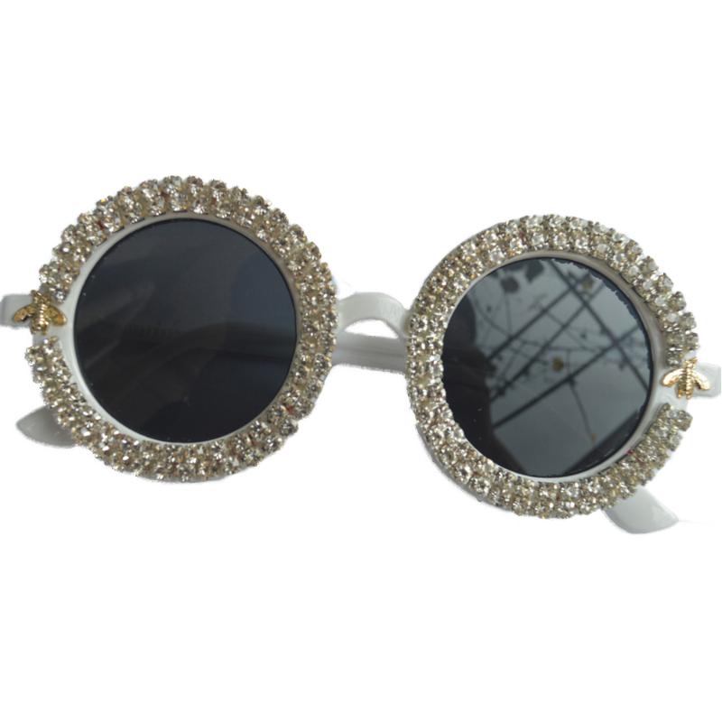 Handmade sunglasses small round sunglasses for women and men diamond UV400 unique