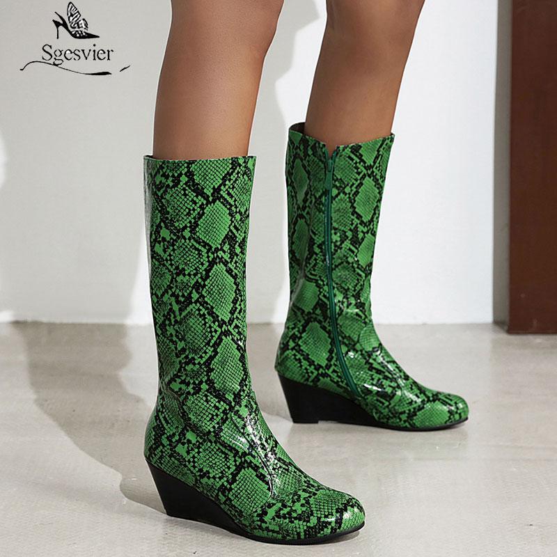 Sgesvier 2020 Winter Mid Long Snake Print Wedge Boots Female Green Yellow Faux Snakeskin Western Cowboy Boots Wedges Shoes Women
Sgesvier 2020 Winter Mid Long Snake Print Wedge Boots Female Green Yellow Faux Snakeskin Western Cowboy Boots Wedges Shoes Women
