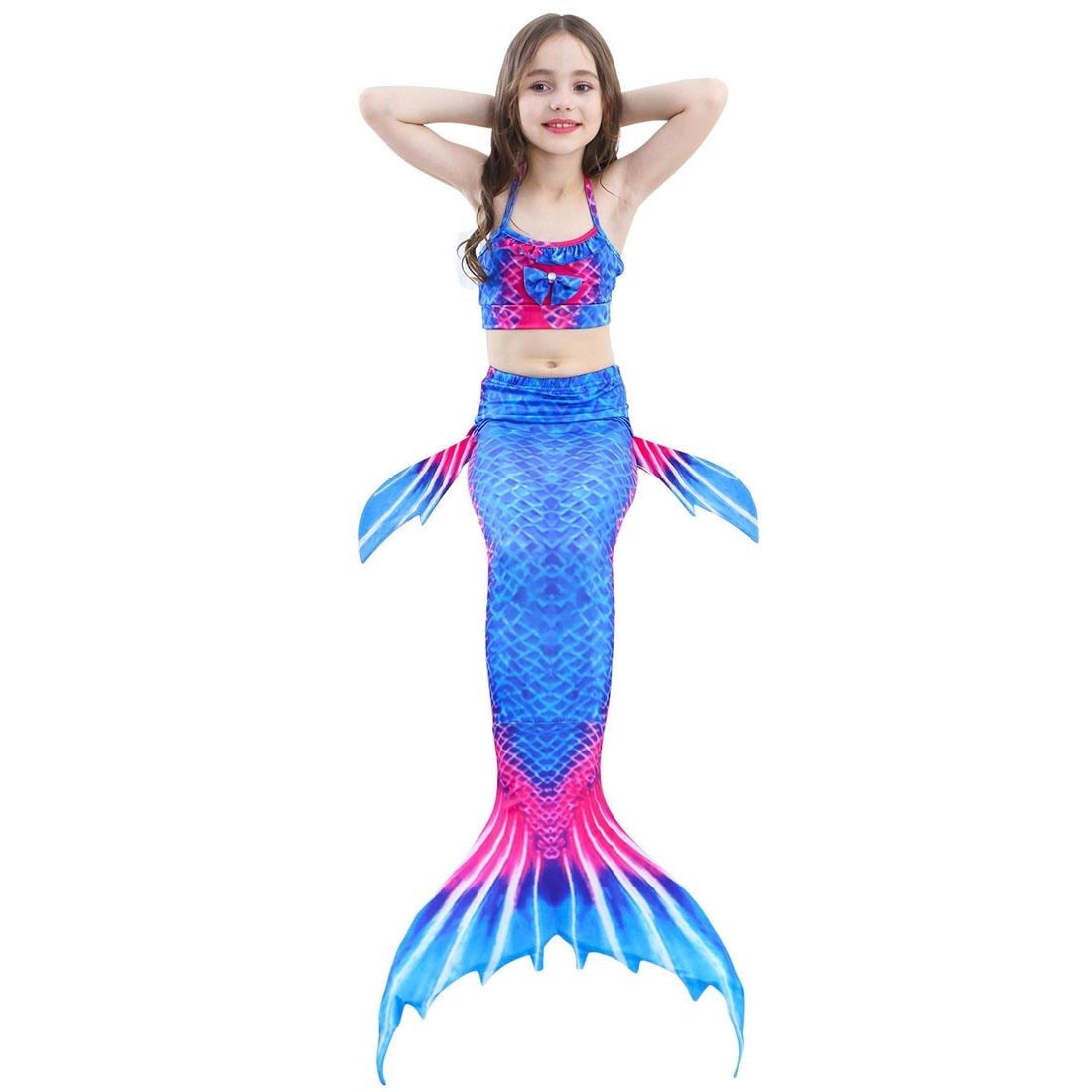 3 PCS Sets Children Swimming Mermaid Tails Bikini Cosplay Mermaid Swimwear Size 110
3 PCS Sets Children Swimming Mermaid Tails Bikini Cosplay Mermaid Swimwear Size 110