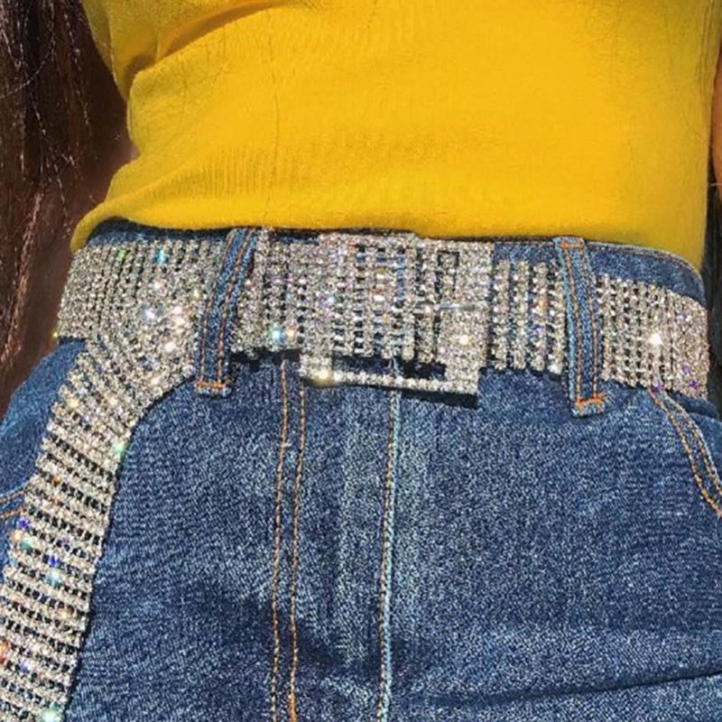 Women's 10 Rows Fashion Luxurious Full Rhinestone Shiny Waist Belts Waistband Casual Party Dress Belt Waist Chain, Silver
Women's 10 Rows Fashion Luxurious Full Rhinestone Shiny Waist Belts Waistband Casual Party Dress Belt Waist Chain, Silver