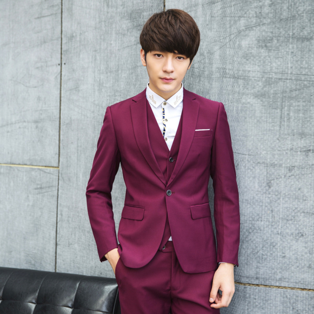 2021 Autumn Winter Color Plus Size British Style Business Formal Men' Pieces Set Suit Terno Masculino C2sa, Burgundy
2021 Autumn Winter Color Plus Size British Style Business Formal Men' Pieces Set Suit Terno Masculino C2sa, Burgundy