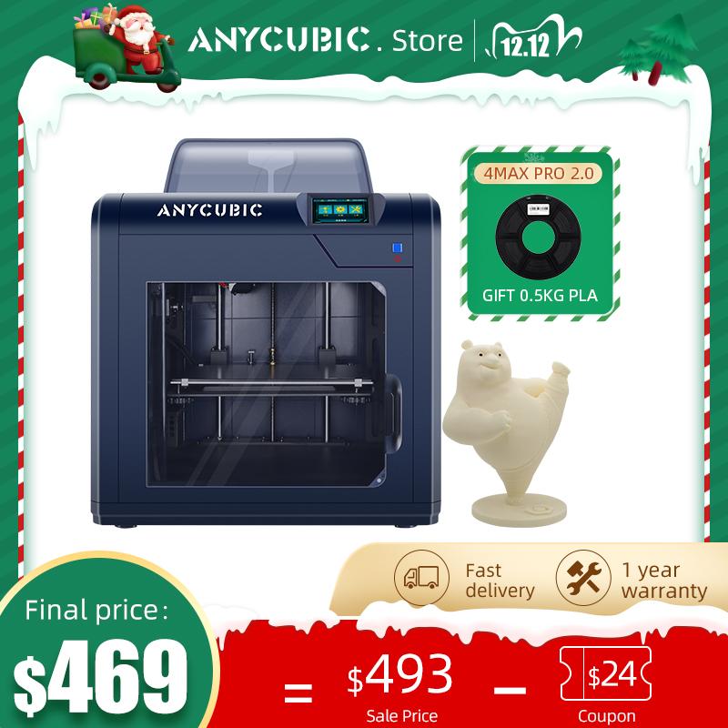 New ANYCUBIC 4Max Pro 2.0 3d Printer High Quality Ultrabase Platform Enclosed Printing FDM 3D Printer Kit impresora Drucker
New ANYCUBIC 4Max Pro 2.0 3d Printer High Quality Ultrabase Platform Enclosed Printing FDM 3D Printer Kit impresora Drucker