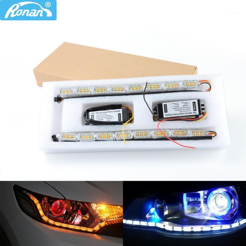 2pcs LED Headlight Flexible Strip Light White Amber Switchback Lamp for headlight Sequential Flasher Dual Color DRLTurn Signal1, As pic
2pcs LED Headlight Flexible Strip Light White Amber Switchback Lamp for headlight Sequential Flasher Dual Color DRLTurn Signal1, As pic