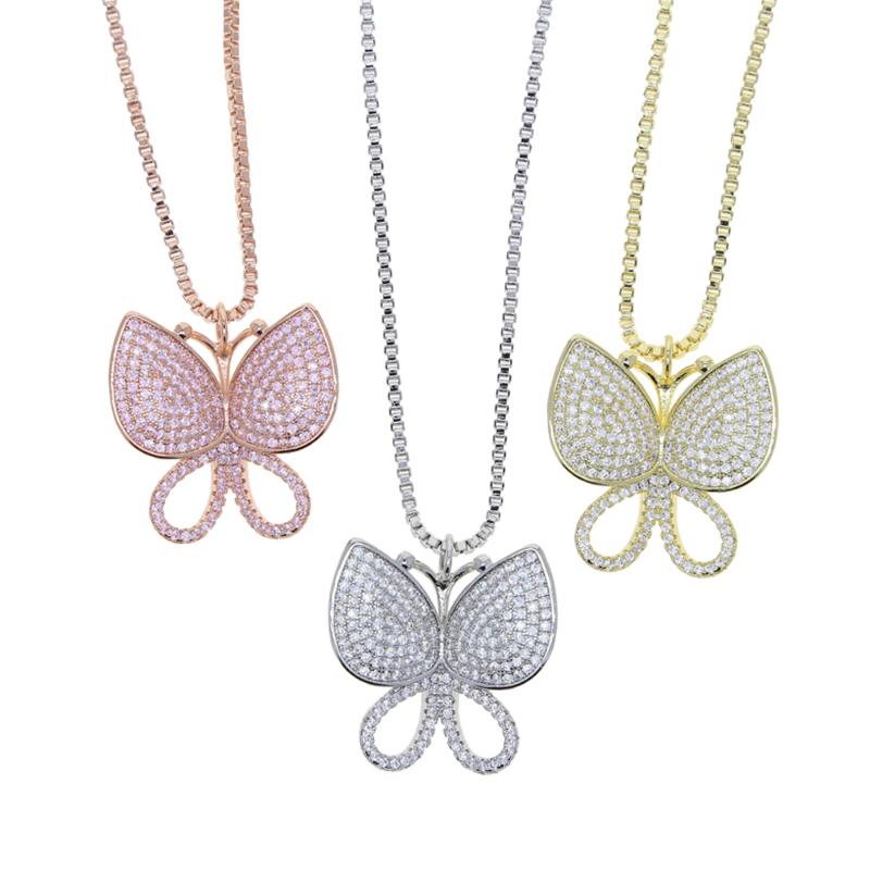 Valentine's Day Gift Iced Out Zircon Butterfly Choker Women Fashio Jewelry Box Chain Silver Color Butterflys Charm Necklace
Valentine's Day Gift Iced Out Zircon Butterfly Choker Women Fashio Jewelry Box Chain Silver Color Butterflys Charm Necklace