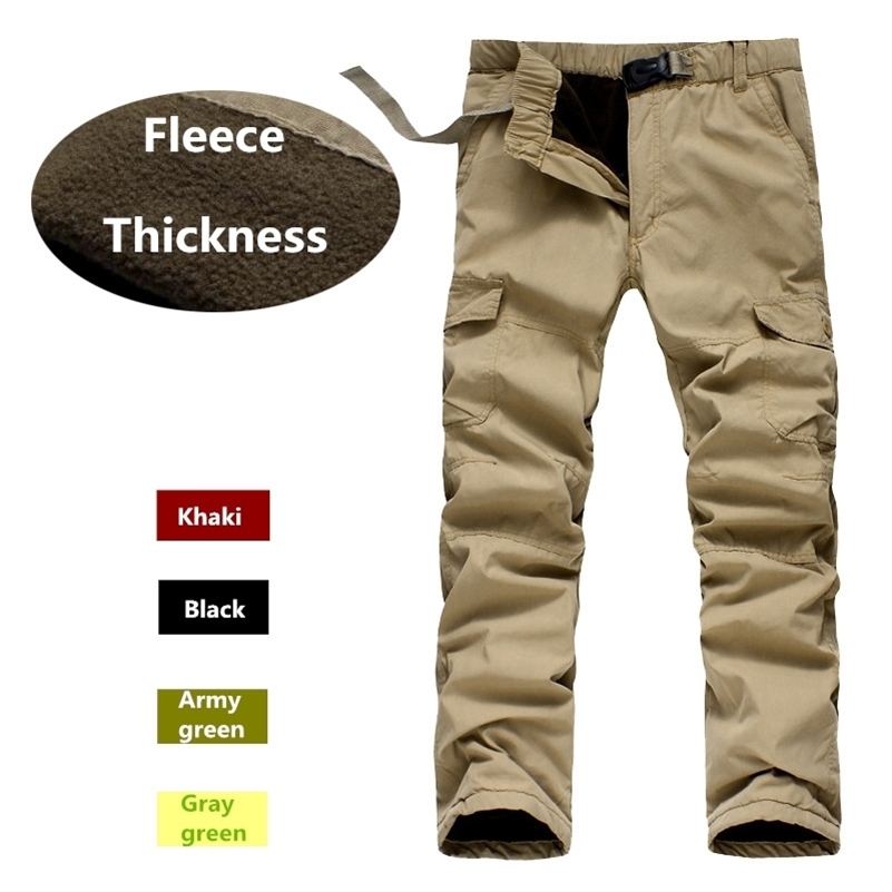 Men's Double Layer Cargo Pants Warm Baggy Pants Fleece Thickness Trousers Male Military Camouflage Tactical Waterproof Army Pant 201109, Army green
Men's Double Layer Cargo Pants Warm Baggy Pants Fleece Thickness Trousers Male Military Camouflage Tactical Waterproof Army Pant 201109, Army green