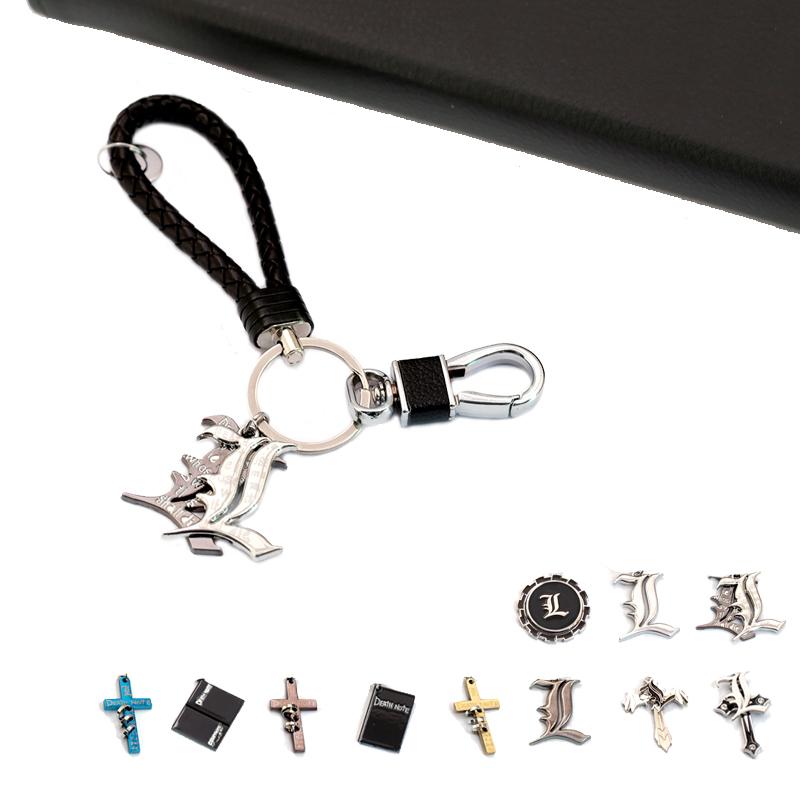 Anime Death Note Braided Keychain Lawliet Yagami Pendant Leather Key Chain Rings Men Car Jewelry Cosplay Accessories llaveros
Anime Death Note Braided Keychain Lawliet Yagami Pendant Leather Key Chain Rings Men Car Jewelry Cosplay Accessories llaveros