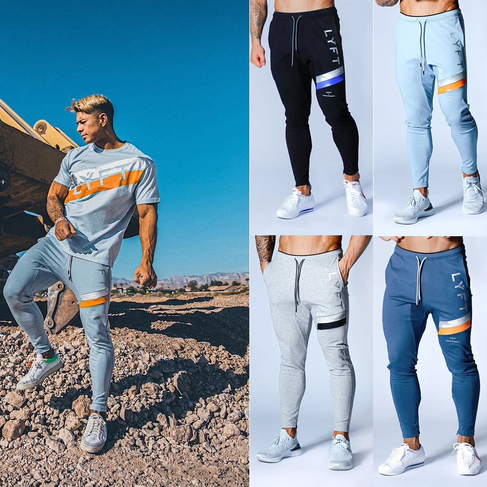 2020 New Sports Men's Lyft Running Cotton Slim Pants with Feet Zipper Casual Comfortable Trousers, Sky blue
2020 New Sports Men's Lyft Running Cotton Slim Pants with Feet Zipper Casual Comfortable Trousers, Sky blue