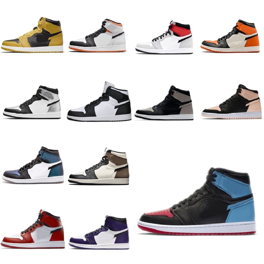 University Boots 1 Basketball shoes 1s New High Dark Mocha UNC Light Smoke Grey Chicago patent bred royal men women Designer sneakers 36-45, 33
University Boots 1 Basketball shoes 1s New High Dark Mocha UNC Light Smoke Grey Chicago patent bred royal men women Designer sneakers 36-45, 33