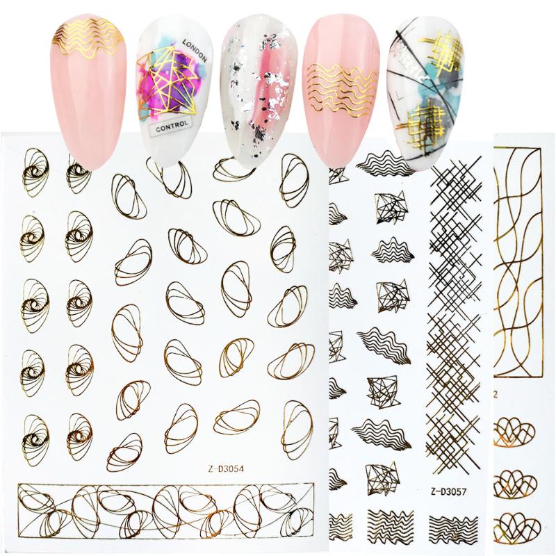1pcs gold 3D Nail Sticker Curved Liners Stripe Geometric Metal Self Adhesive Nail Art Transfer decals DIY Manicure Tips Decor, Z-d3056
1pcs gold 3D Nail Sticker Curved Liners Stripe Geometric Metal Self Adhesive Nail Art Transfer decals DIY Manicure Tips Decor, Z-d3056