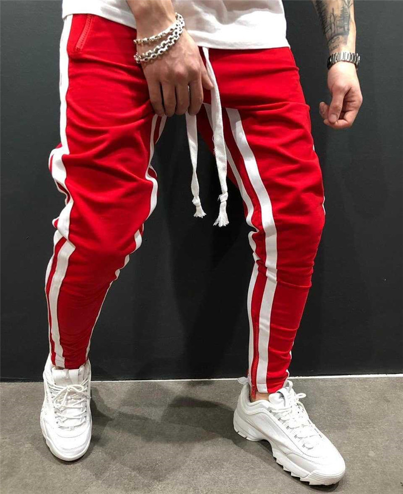cotton men's full sportswear pants casual stretch men's fitness Men's trousers tight sports pants trousers jogger pants 201027
