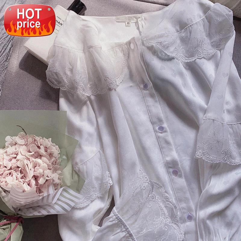 2020 Spring Autumn Princess Pajama Set Underwear Lace Kawaii Lingerie Sweet Cute Loose Sleepwear Korean Pajamas for Women Girls #Sv0r, Black;white
2020 Spring Autumn Princess Pajama Set Underwear Lace Kawaii Lingerie Sweet Cute Loose Sleepwear Korean Pajamas for Women Girls #Sv0r, Black;white