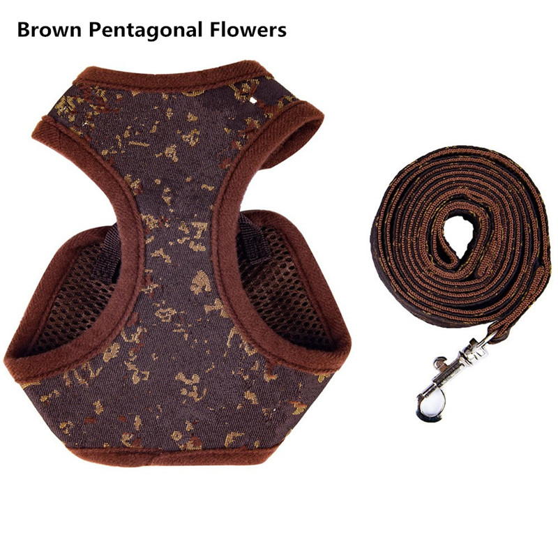 Adjustable Harness Leashes For Small Pet Dog Classic Brown Flower Embroidery Pet Band Rope Leader Tape
Adjustable Harness Leashes For Small Pet Dog Classic Brown Flower Embroidery Pet Band Rope Leader Tape