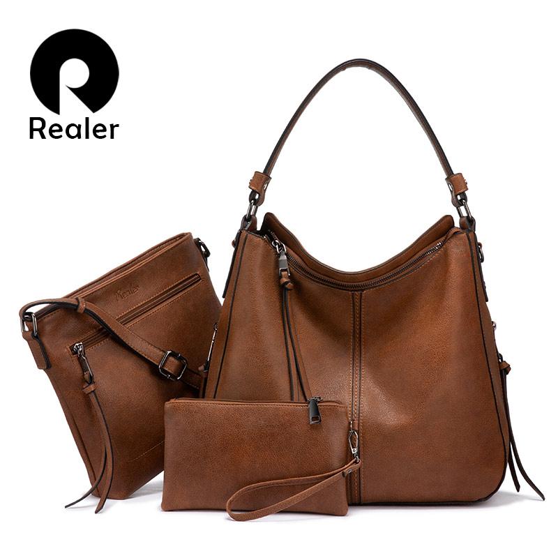 Realer Bags Set Women Handbag Shoulder Bag Luxury Designer Crossbody Female Purse PU Leather For Ladies Totes Large Capacity 2021, Black-s
Realer Bags Set Women Handbag Shoulder Bag Luxury Designer Crossbody Female Purse PU Leather For Ladies Totes Large Capacity 2021, Black-s