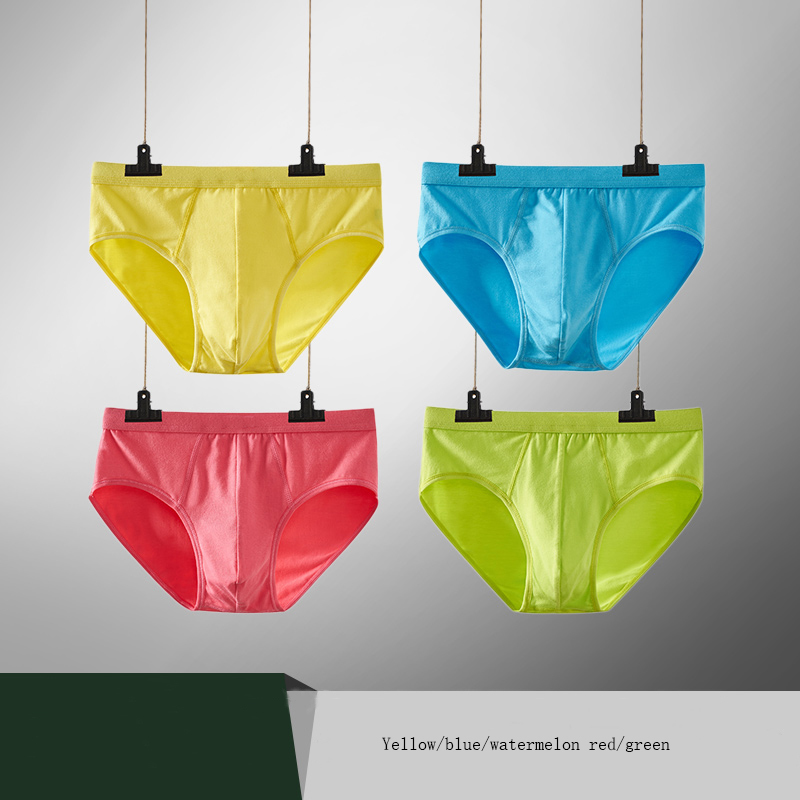 4 Pcslot Large size M5XL 125kg Mens Underwear Breathable Briefs cotton Men Bodysuit Male Comfortable Solid Underpants 201112