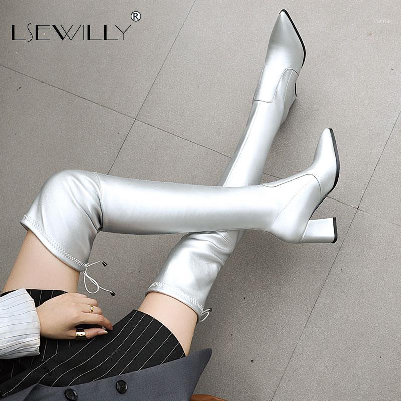 Lsewilly Autumn 2020 Over The Knee Silver Black Boots Top Lace Up Pointed Toe Block High Heels Shoes Thigh High Overknee Boots1
Lsewilly Autumn 2020 Over The Knee Silver Black Boots Top Lace Up Pointed Toe Block High Heels Shoes Thigh High Overknee Boots1