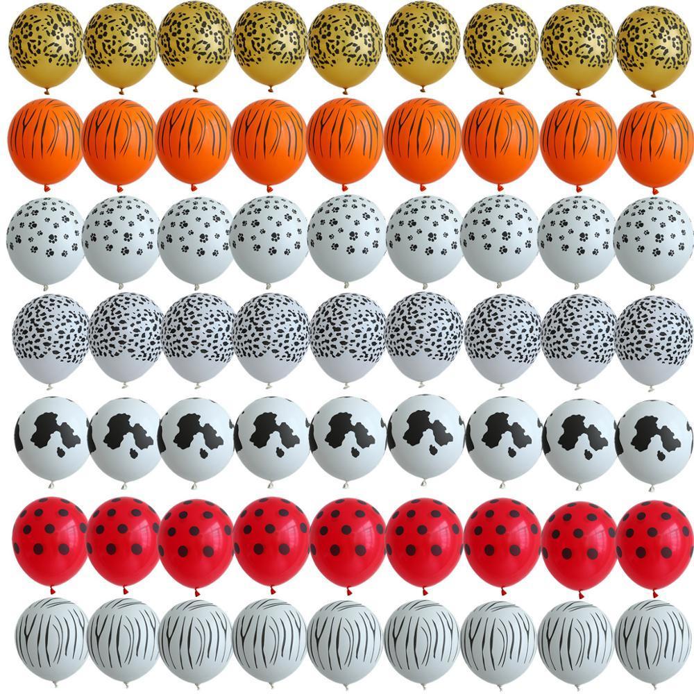 100pcs 12inch Animal Latex Balloons Tiger Zebra Leopard print pattern balloons for wild animal theme birthday party decorations LJ200930
100pcs 12inch Animal Latex Balloons Tiger Zebra Leopard print pattern balloons for wild animal theme birthday party decorations LJ200930
