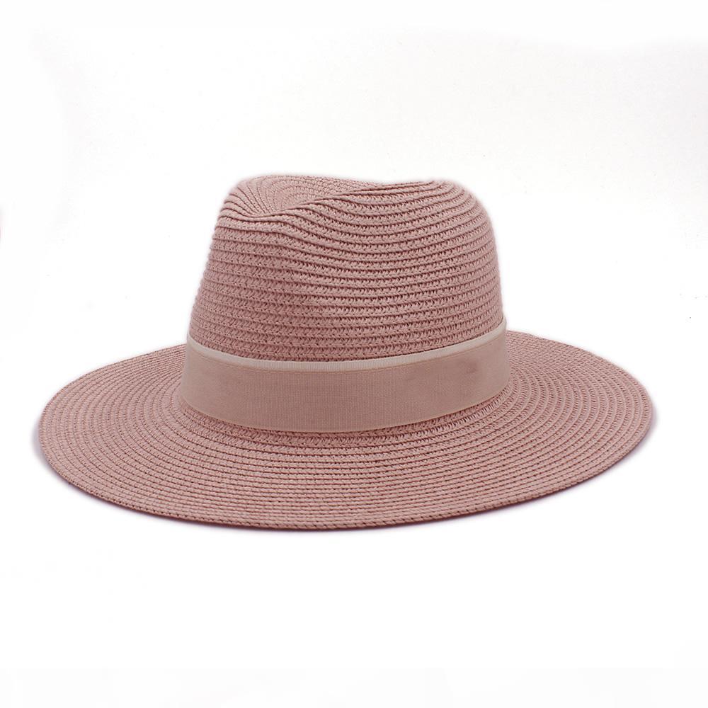 Fashion Women Summer Straw Maison Michel Sun Hat For Elegant Lady Outdoor Wide Brim Beach Dad hat Sunhat Panama Fedora Ha4014954