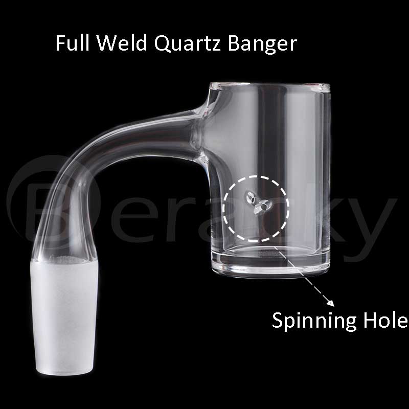 New Beveled Edge Full Weld Quartz Banger With 2pcs Spinning Holes 25mmOD Male Female 45&90 Quartz Nails For Glass Water Bongs Dab Rigs
New Beveled Edge Full Weld Quartz Banger With 2pcs Spinning Holes 25mmOD Male Female 45&90 Quartz Nails For Glass Water Bongs Dab Rigs