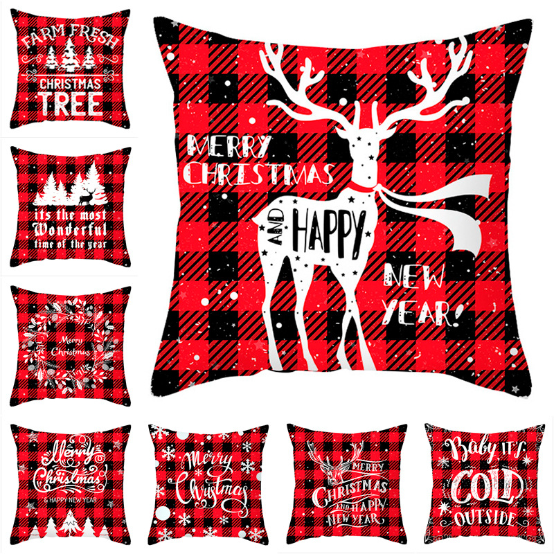 Throw PILLOW COVER Christmas Decorative Xmas Double-Sided Cushion Case 18x18", Red
Throw PILLOW COVER Christmas Decorative Xmas Double-Sided Cushion Case 18x18", Red