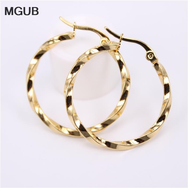 Gold Color Four sizes Big Earrings Round Circle Hoop Earring For Women Stainless Steel Jewelry Trendy Hip hop Rock HX351
Gold Color Four sizes Big Earrings Round Circle Hoop Earring For Women Stainless Steel Jewelry Trendy Hip hop Rock HX351