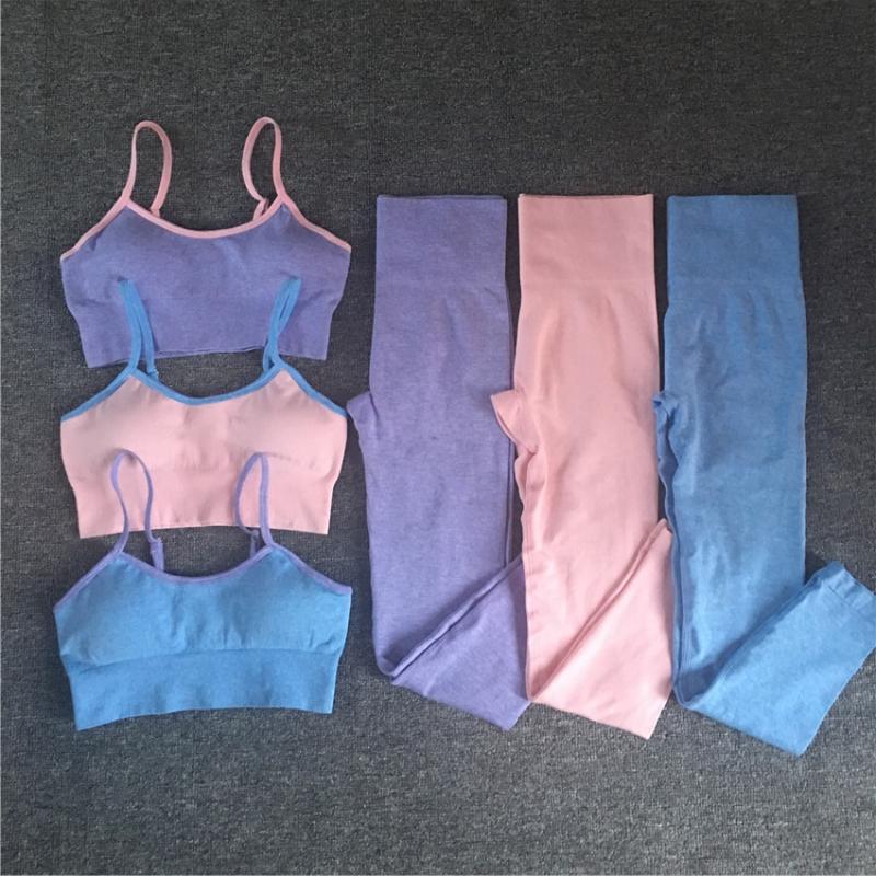 Sportswear Seamless Yoga Set Solid Women Gym Clothes Adjustable Bra Crop Top Hips Lifting Leggings Tracksuit Workout Fitness Set, Pink
Sportswear Seamless Yoga Set Solid Women Gym Clothes Adjustable Bra Crop Top Hips Lifting Leggings Tracksuit Workout Fitness Set, Pink