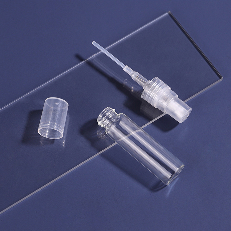 2ml 3ml 5ml Transparent Mini Spray Bottle Empty Clear Refillable Travel Perfume Atomizer Portable Glass Vials