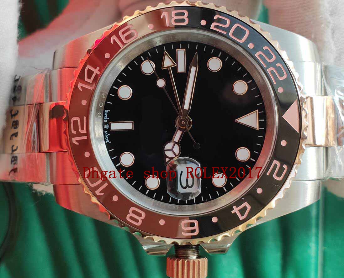 9 Style New Top Quality Golden rose gold 40mm GMT Red Blue Jubilee Bracelet Asia 2813 Movement Automatic Date Men's Sport Watches, Slivery;brown
9 Style New Top Quality Golden rose gold 40mm GMT Red Blue Jubilee Bracelet Asia 2813 Movement Automatic Date Men's Sport Watches, Slivery;brown