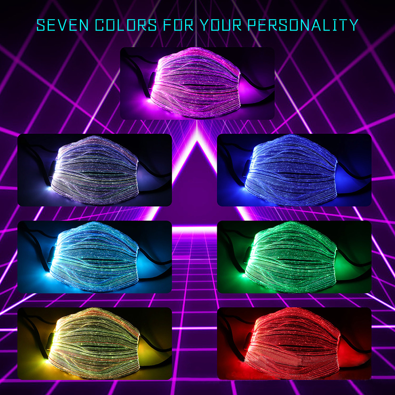 LED Flashing face Mask Colorful Luminous Light For Men Women Masks Music Party Christmas Halloween Light Up Mask Party Decor
LED Flashing face Mask Colorful Luminous Light For Men Women Masks Music Party Christmas Halloween Light Up Mask Party Decor
