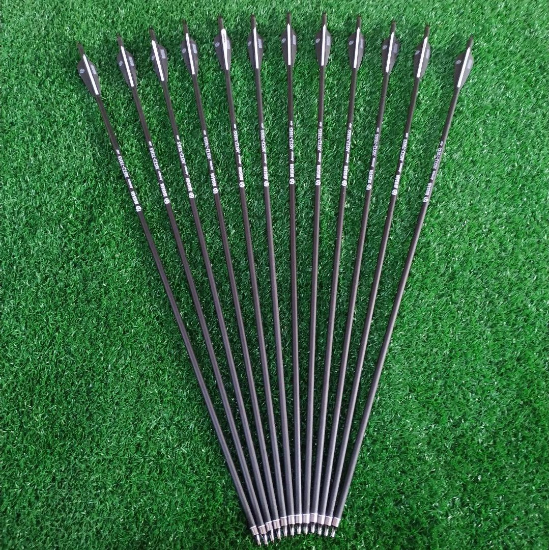 6/12/24pcs/lot 28 inches Spine 500 Carbon Arrow with Black and White for Recurve/Compound Bows Archery Hunting
6/12/24pcs/lot 28 inches Spine 500 Carbon Arrow with Black and White for Recurve/Compound Bows Archery Hunting