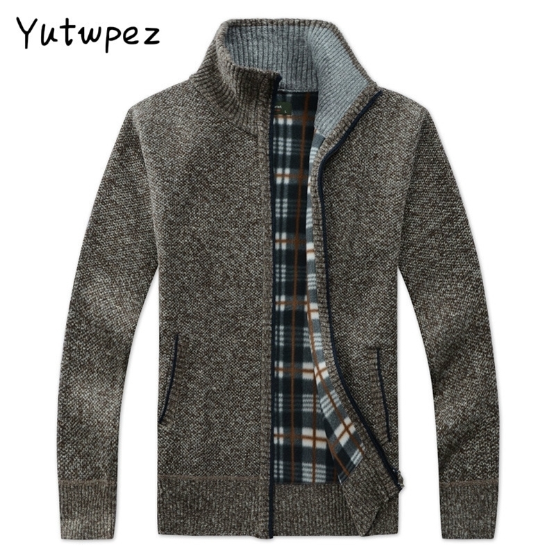 Yutwpez Men's Casual Sweater Coats Winter Fashion Brand Mens Cardigan High Collar Pockets Knit Outwear Coat Sweater Male 201105, Black
Yutwpez Men's Casual Sweater Coats Winter Fashion Brand Mens Cardigan High Collar Pockets Knit Outwear Coat Sweater Male 201105, Black