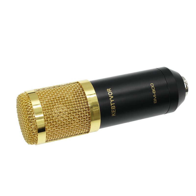 BM800 High Quality Professional Condenser Sound Recording mic bm 800 3.5 mm jack Microphone + Shock Mount for computer