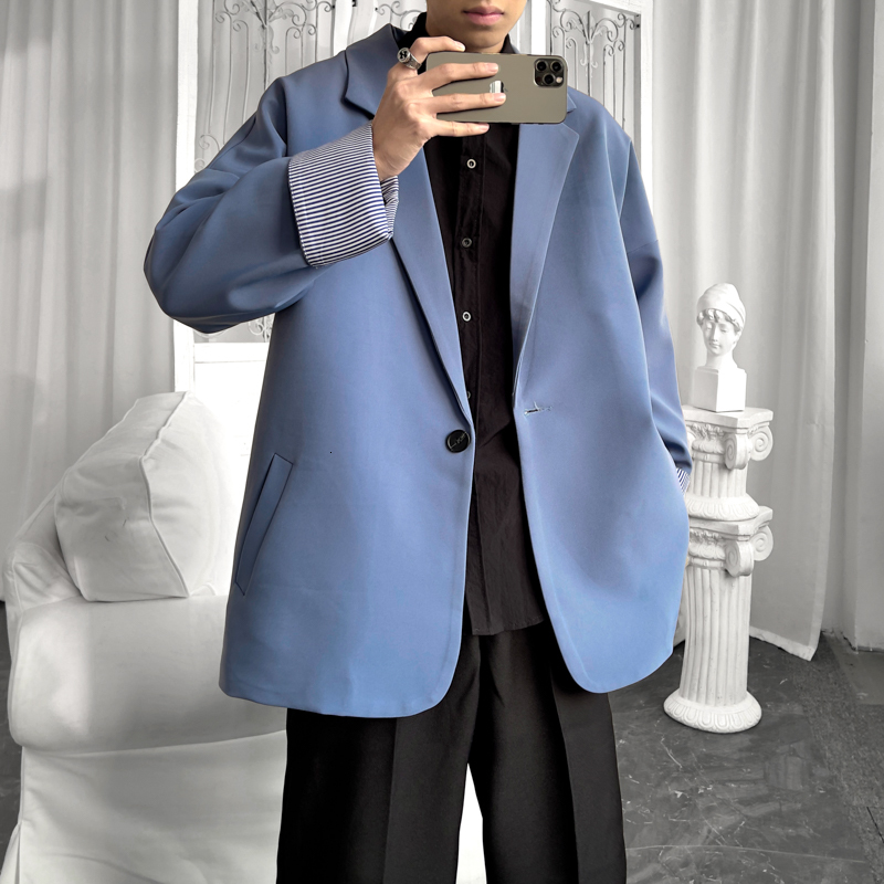 2021 New Luxury Classic Korea Style Men's Blue Casual Blazers Autumn Spring Fashion Brand Long Suit De8j, F70 1
2021 New Luxury Classic Korea Style Men's Blue Casual Blazers Autumn Spring Fashion Brand Long Suit De8j, F70 1