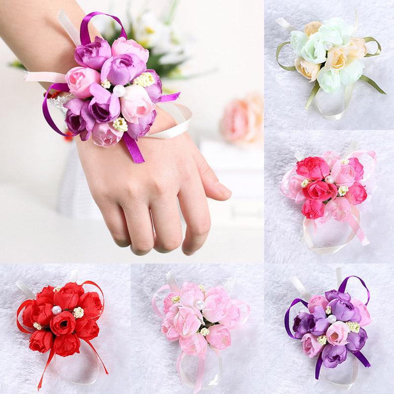 Wrist Corsage Bridesmaid Sisters Hand Flowers Pearl Silk Ribbon Artificial Bride Flowers For Wedding Dancing Party Decoration, Pink
Wrist Corsage Bridesmaid Sisters Hand Flowers Pearl Silk Ribbon Artificial Bride Flowers For Wedding Dancing Party Decoration, Pink
