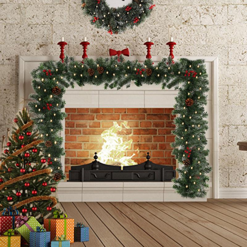 Christmas Garland Wreath Artificial Rattan Garland Christmas Home Decor DIY Hanging Weaved Garlands New Year Navidad Decoracion, 2.7m not led light
Christmas Garland Wreath Artificial Rattan Garland Christmas Home Decor DIY Hanging Weaved Garlands New Year Navidad Decoracion, 2.7m not led light