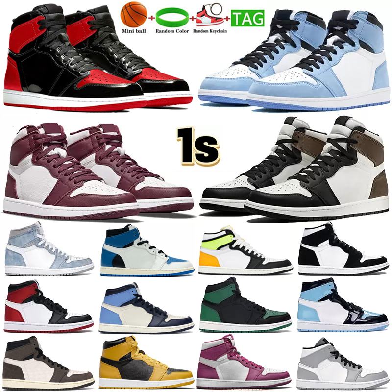 Jumpman Basketball Shoes patent bred Shattered Backboard 1s UNC women men 1 sports silver toe sneakers pine green black shadow trainers size 36-46, White black volt(17) 36-45
Jumpman Basketball Shoes patent bred Shattered Backboard 1s UNC women men 1 sports silver toe sneakers pine green black shadow trainers size 36-46, White black volt(17) 36-45